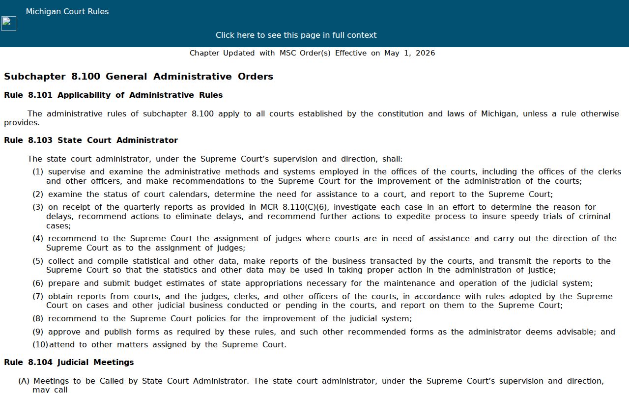 Otsego County court records Michigan Court Rules source