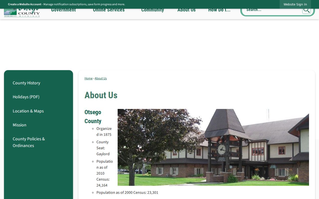 Otsego County court docket county profile context